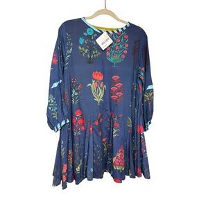 Mulberry & King Willa Navy Floral Mini Dress NWT Sz. M